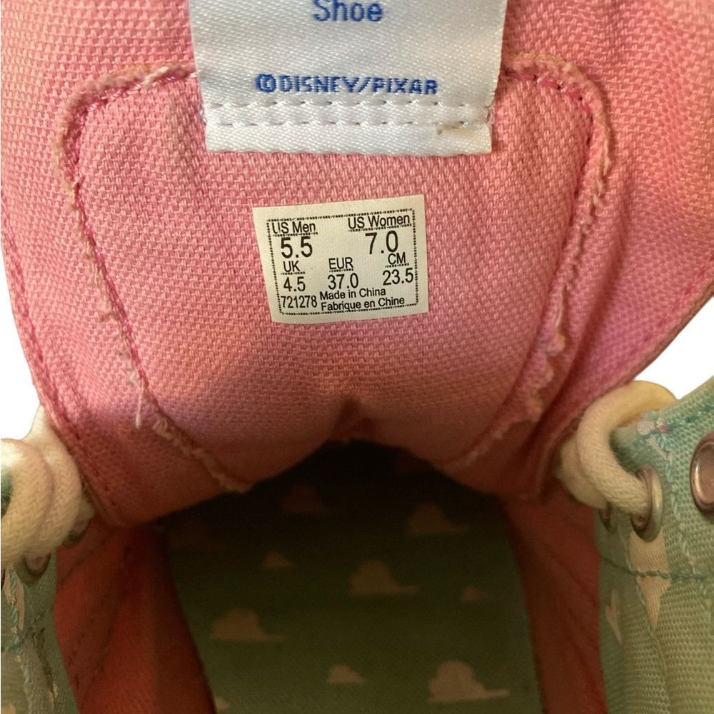 Vans Shoes Pink and Cream High-Tops Woman’s Size 7 - Picture 9 of 11
